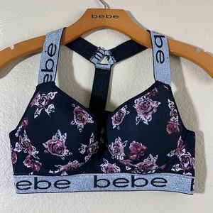 Bebe Logo Floral Sports Bar Large
